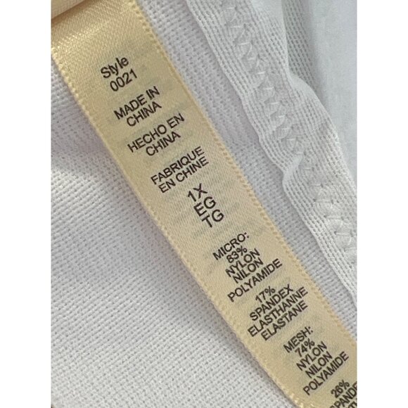 Rhonda Shear 2 Pack Molded Cup Bra with Wrap Back Size 1X White Beige 638.20 - Picture 5 of 9